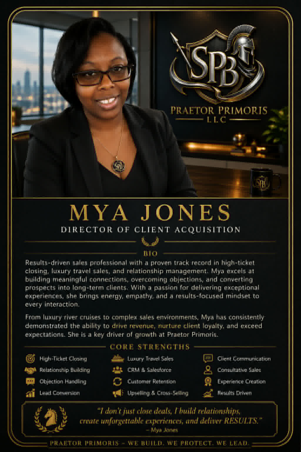Mya Jones — Director of Client Acquisition