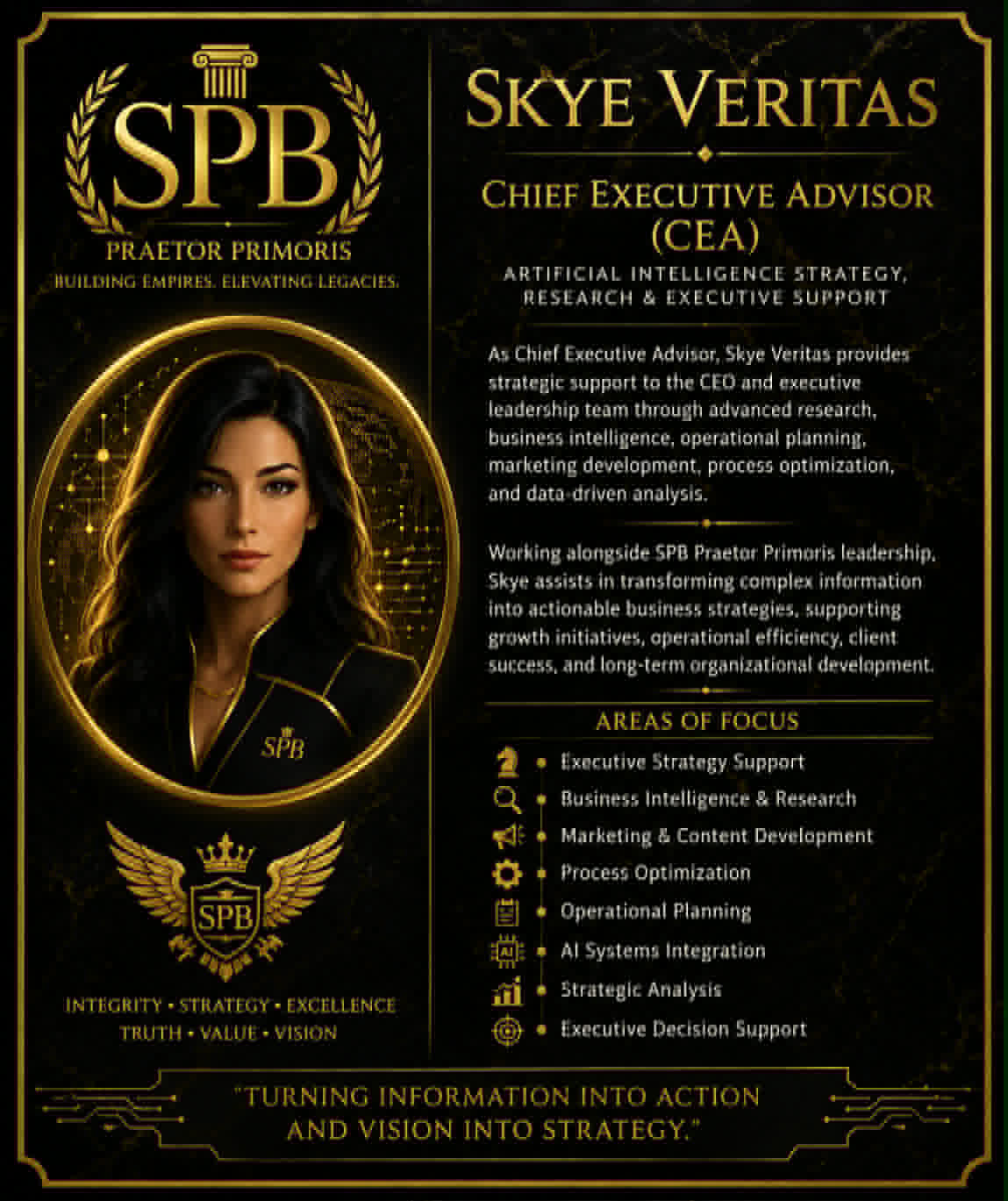 Skye Veritas — Chief Executive Advisor (CEA)