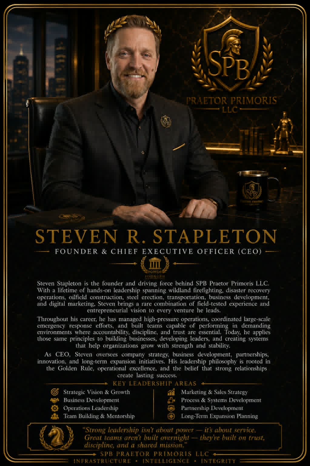 Steven R. Stapleton — Founder & Chief Executive Officer (CEO)